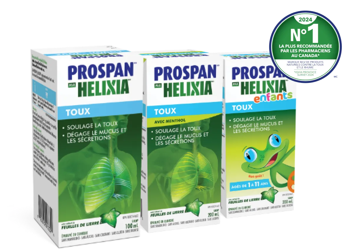 This product may not be right for your patientIntroducingProspan®by Helixia® Prospan®by Helixia®is the clinically proven cough relief that’s effectivefor everyone.